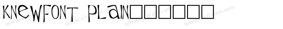 KnewFont Plain字体转换